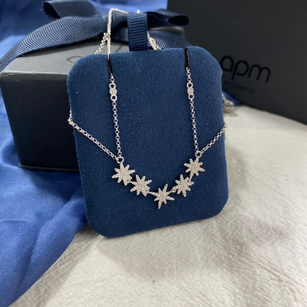 APM Monaco Snowflake Design Necklace